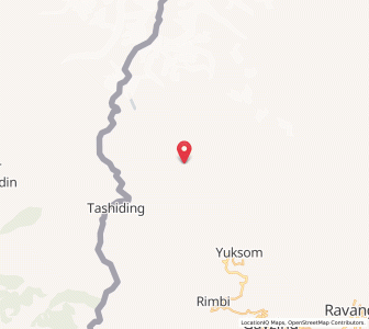 Map of Dzongri, Sikkim
