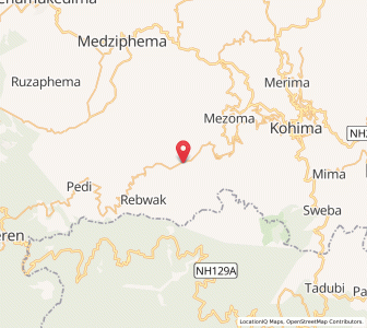 Map of Dzulake, Nagaland