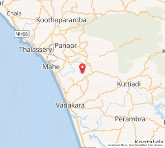 Map of Edaccheri, Kerala