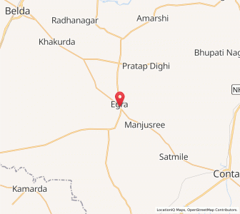 Map of Egra, West Bengal