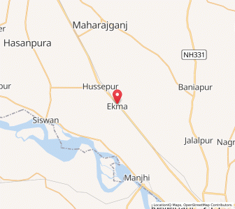 Map of Ekma, Uttar Pradesh