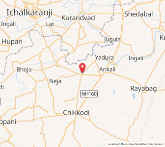 Map of Eksambe, Karnataka