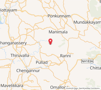 Map of Elamattur, Kerala