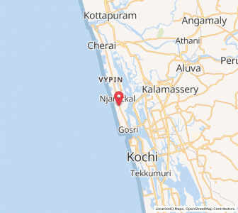 Map of Elamkunnapuzha, Kerala