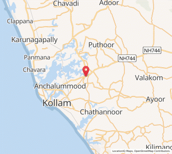 Map of Elampalloor, Kerala
