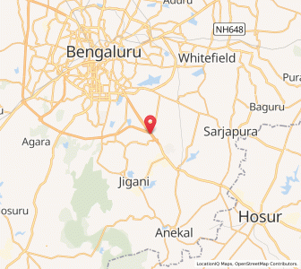 Map of Electronic City Phase I, Karnataka
