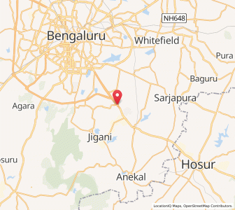Map of Electronics City, Karnataka