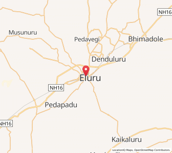 Map of Ellore, Andhra Pradesh