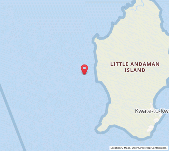 Map of Endea-geleda, Andaman and Nicobar Islands