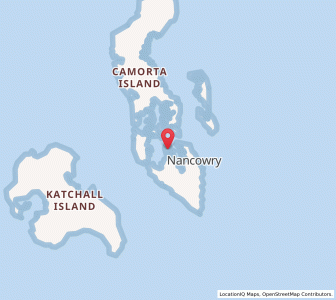 Map of Enounga, Andaman and Nicobar Islands