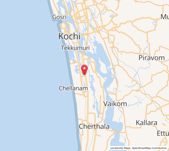 Map of Eramalloor, Kerala