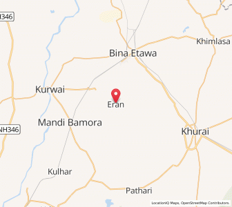 Map of Eran, Madhya Pradesh