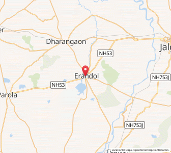 Map of Erandol, Maharashtra