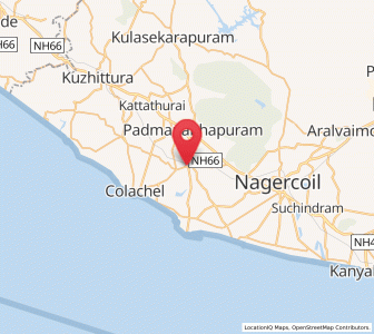 Map of Eraniel, Tamil Nadu