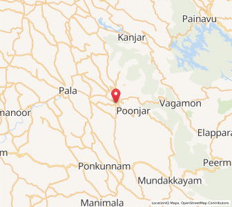 Map of Erattupetta, Kerala