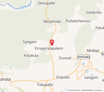 Map of Erragondapalem, Andhra Pradesh