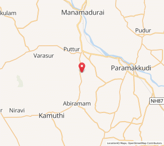 Map of Erumaikkulam, Mizoram
