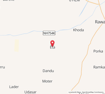 Map of Eta, Rajasthan