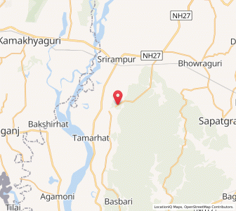 Map of Fadepur, Assam