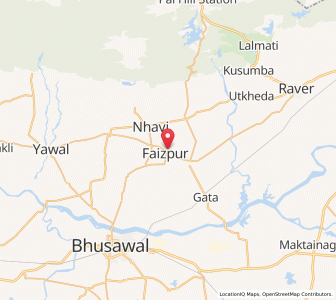Map of Faizpur, Maharashtra