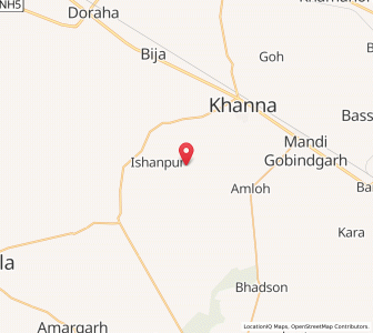 Map of Faizullahpur, Punjab