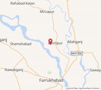 Map of Fakarpur, Uttar Pradesh