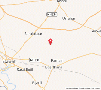 Map of Faram, Uttar Pradesh