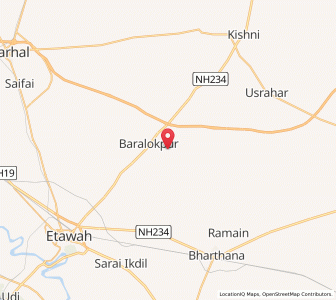 Map of Fardpura, Uttar Pradesh