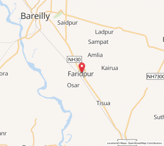 Map of Faridpur, Haryana