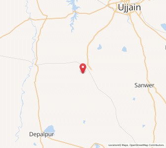 Map of Fatehabad Chandrawatiganj, Madhya Pradesh