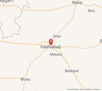 Map of Fatehabad, Punjab