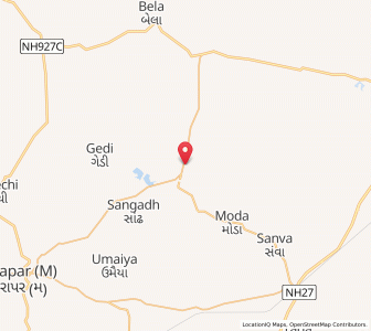 Map of Fatehgadh, Gujarat