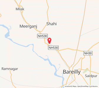 Map of Fatehganj West, Uttar Pradesh