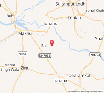 Map of Fatehgarh Panjtor, Punjab