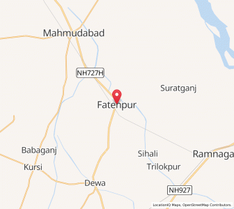 Map of Fatehpur, Uttar Pradesh