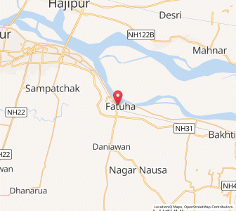 Map of Fatwa, Bihar