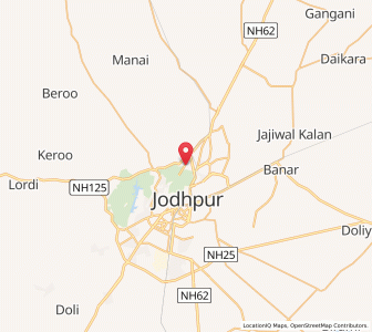 Map of Fedusar, Rajasthan