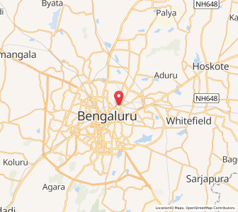 Map of FrazerTown, Karnataka