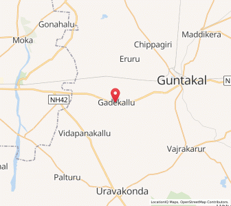 Map of Gadekallu, Andhra Pradesh