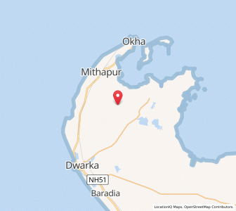Map of Gadhechi, Gujarat