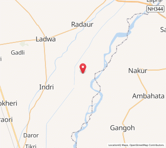 Map of Gadhi Birbal, Haryana