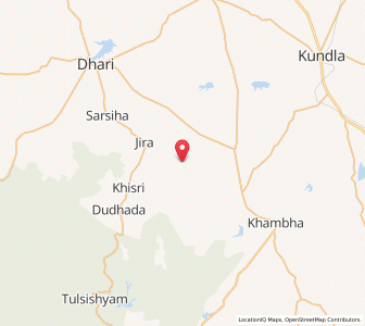 Map of Gadhia, Gujarat