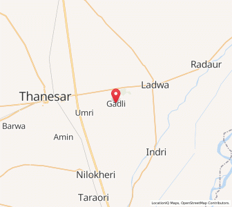 Map of Gadli, Haryana