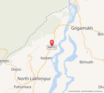Map of Gagaldubi, Assam