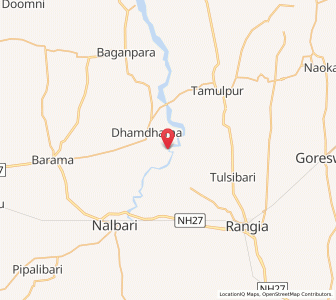 Map of Gagnikhat, Assam