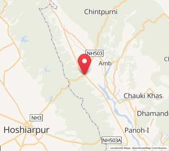 Map of Gagret, Himachal Pradesh