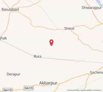 Map of Gahlon, Uttar Pradesh