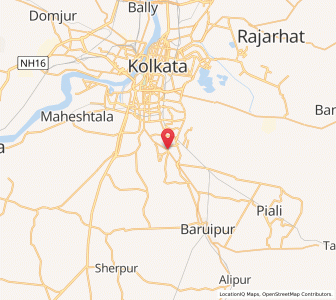 Map of Gaiyari, West Bengal