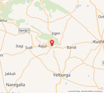 Map of Gajendragarh, Karnataka