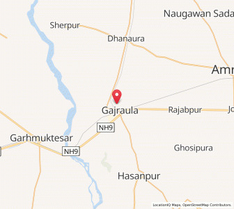 Map of Gajraula, Uttar Pradesh